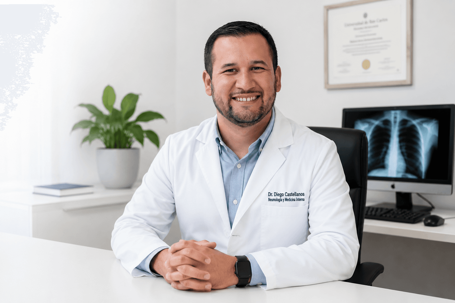 Dr. Diego Castellanos en consultorio médico